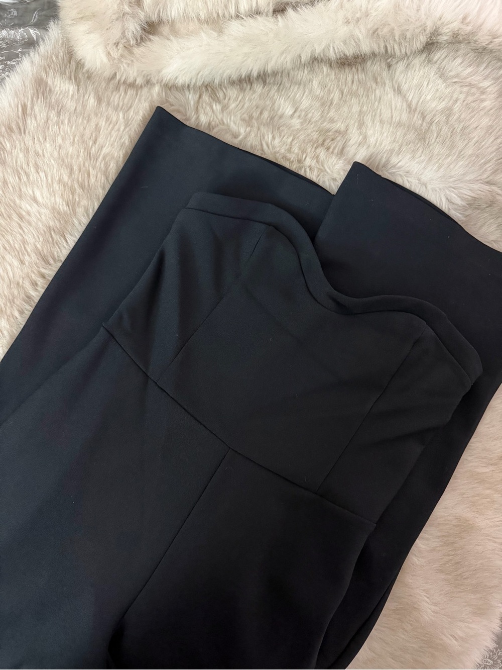 Abercrombie & Fitch Black Strapless Jumpsuit
